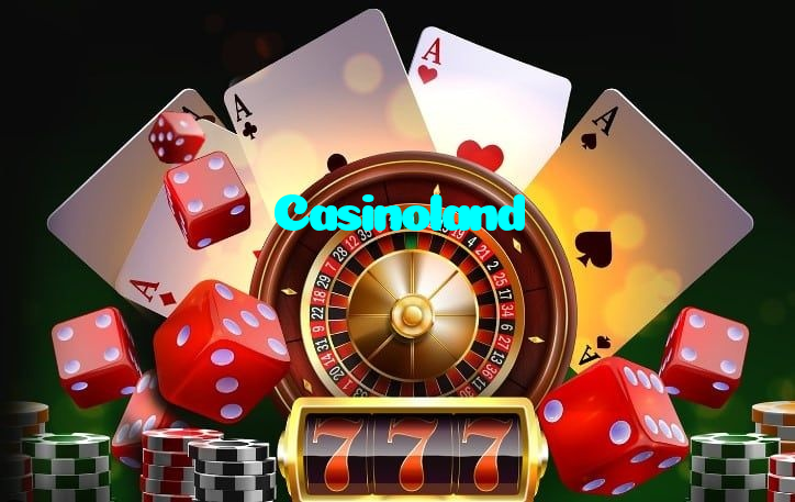 Casinoland casino presented on mobile device in Pakistan with slots and live games